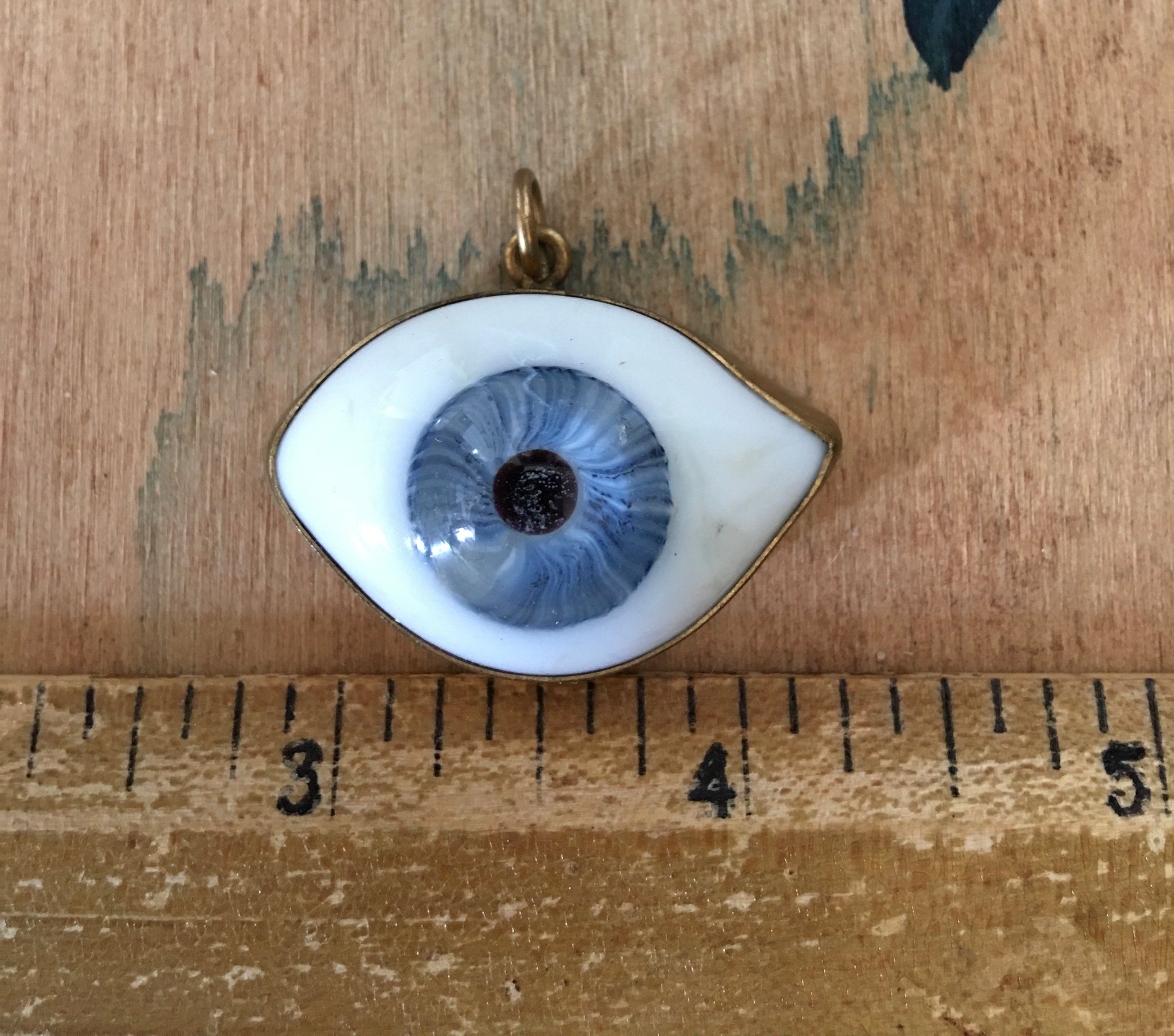 Large Blue eyeball charm