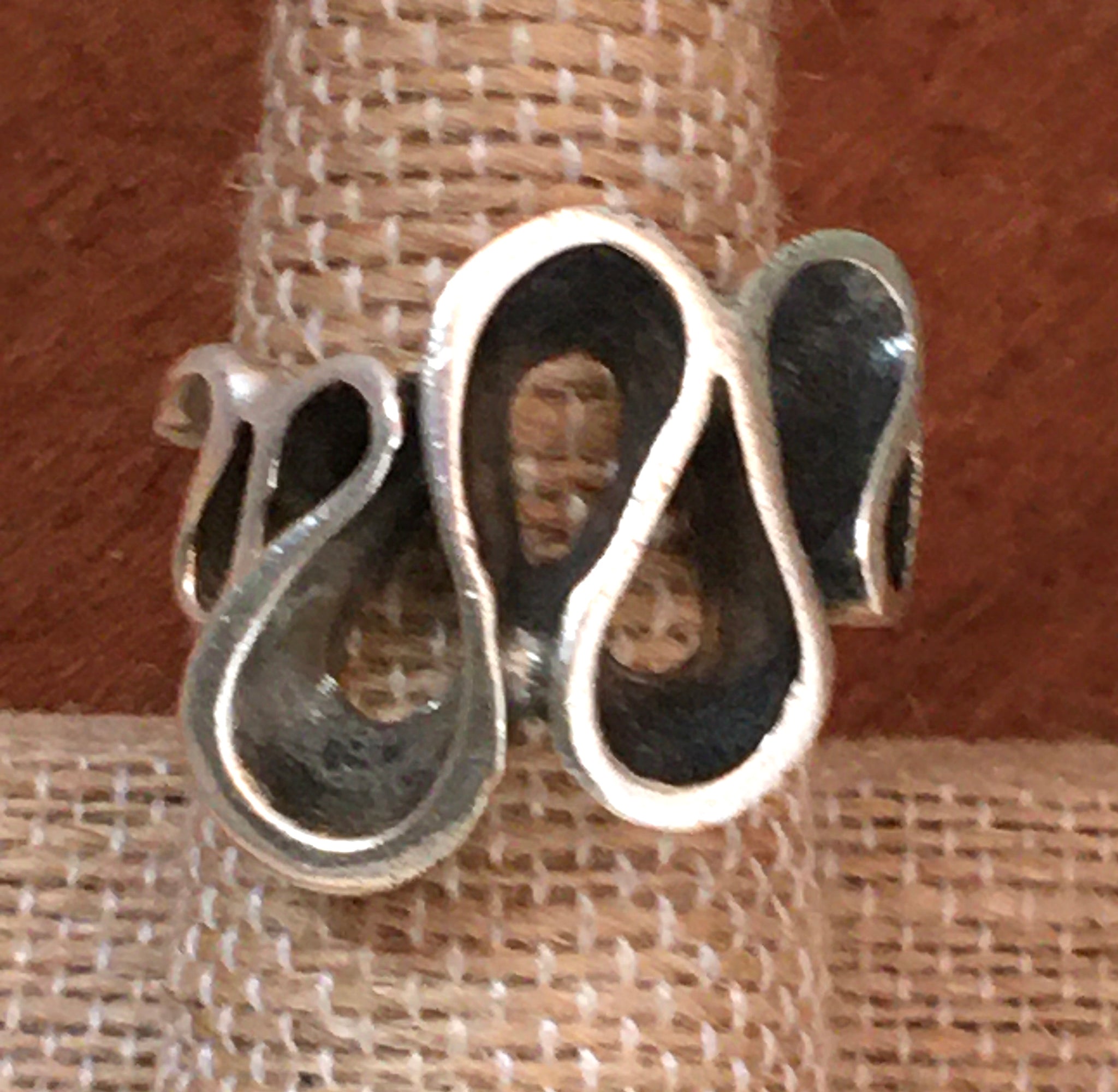 Sterling modern ring