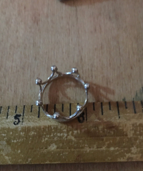 Sterling princess ring