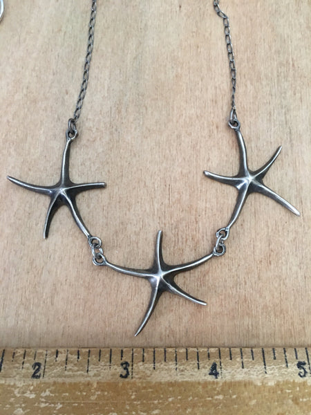 Sterling starfish necklace