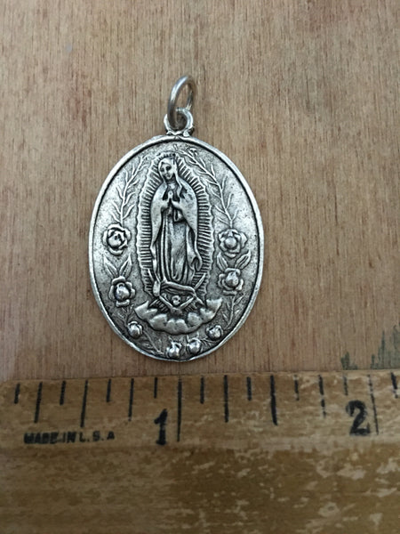 Oval Guadalupe charm
