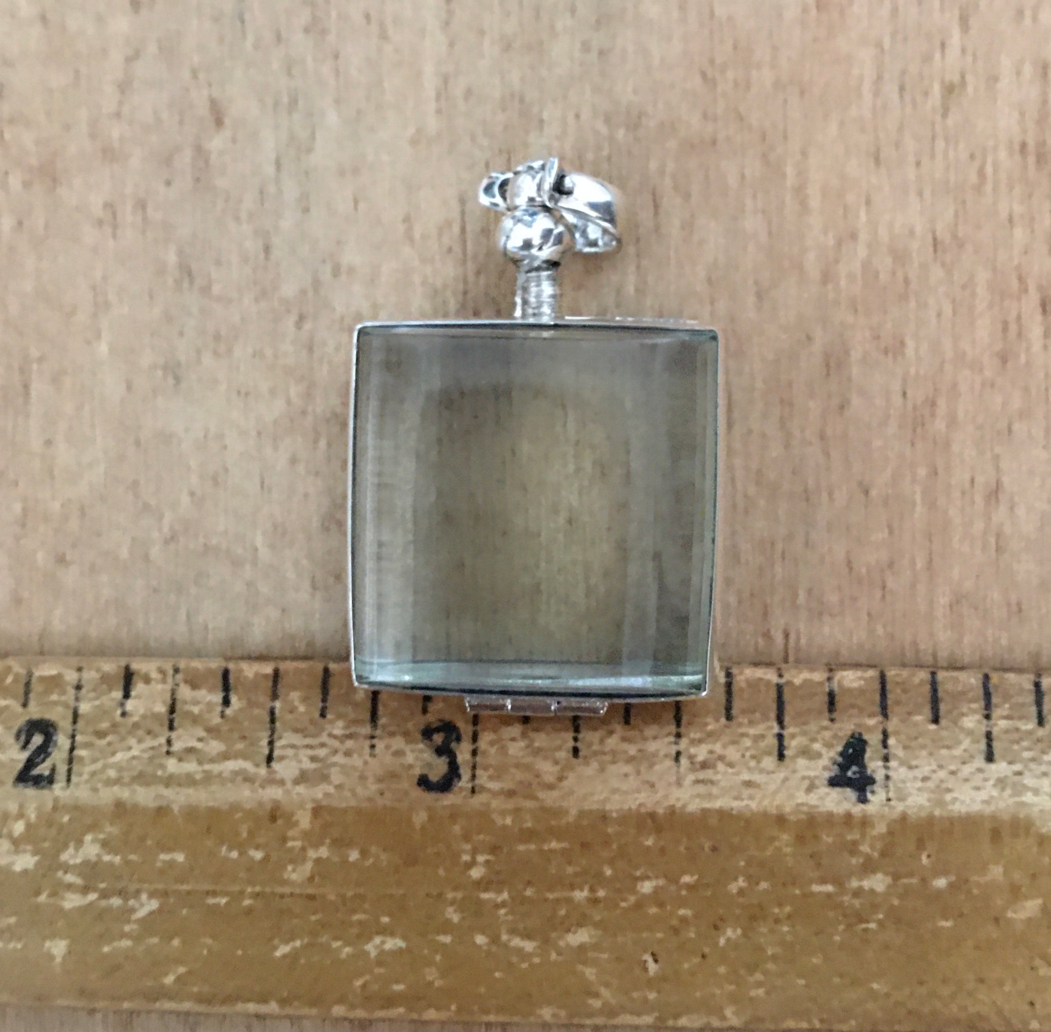 Standard size sterling square locket