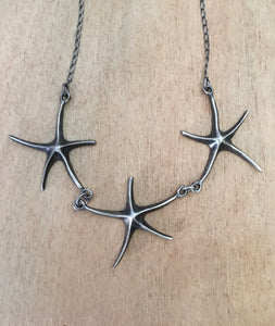 Sterling starfish necklace