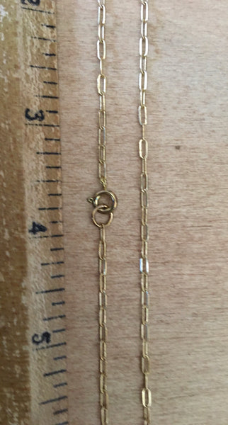 Vintage style delicate brass chain in various lengths