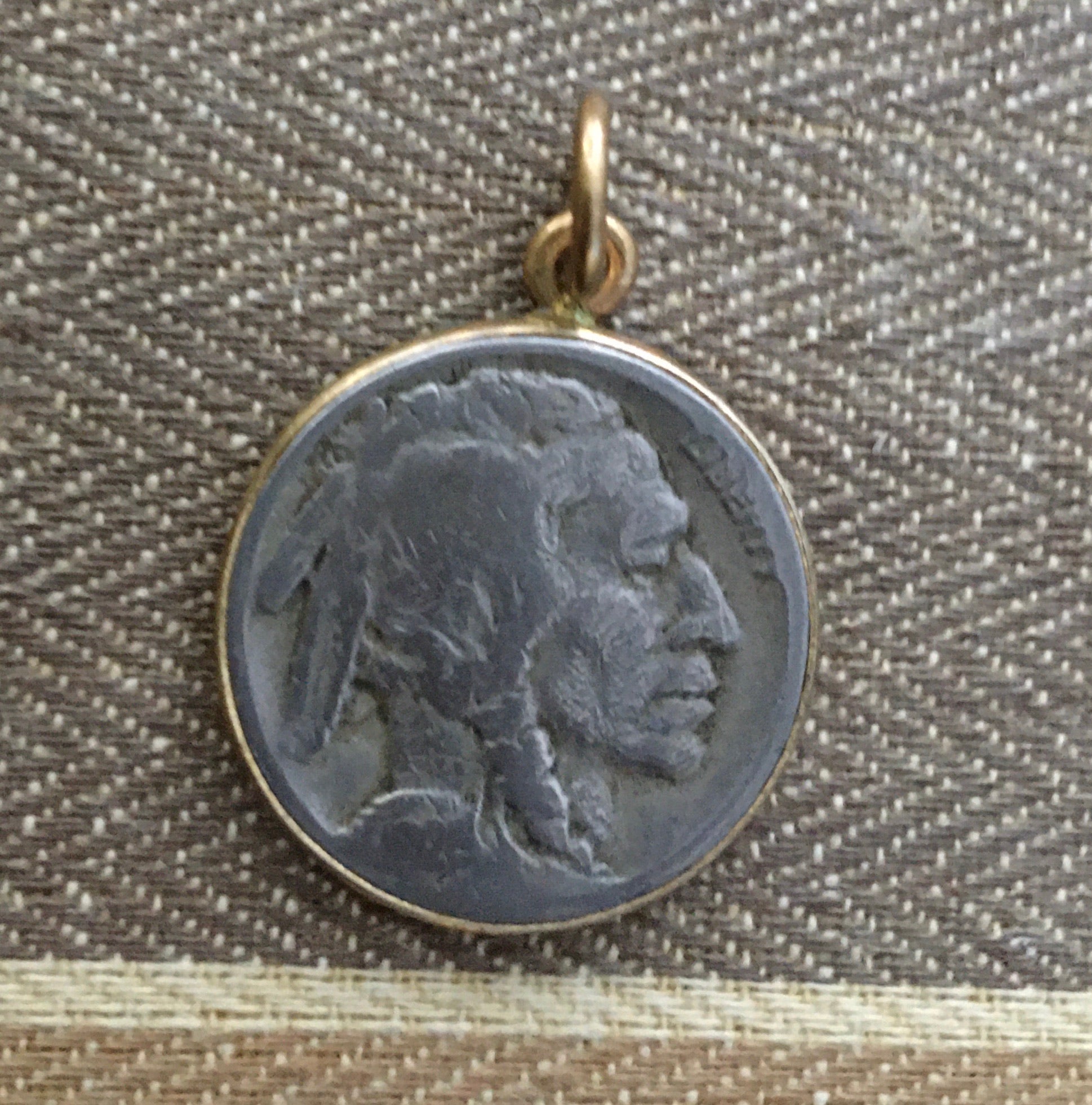 Antique buffalo nickel