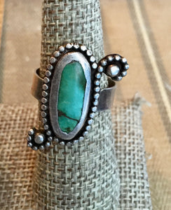 Funky vintage turquoise ring