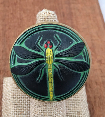 Czech dragonfly ring