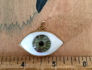 Large green hazel eyeball