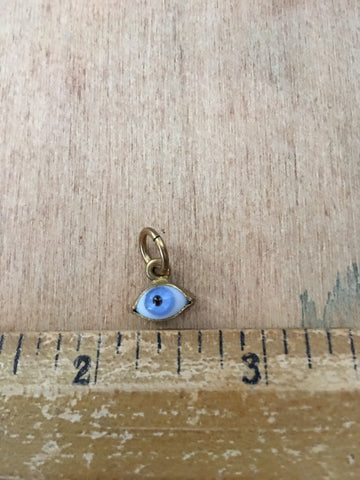Small Blue Eyeball Charm