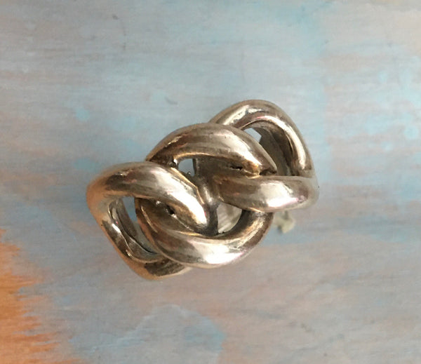 Chunky Link modern sterling ring