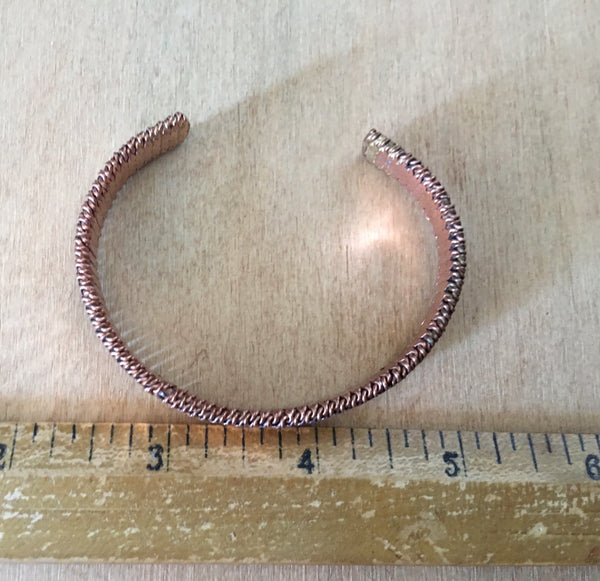 Pure copper adjustable cuff