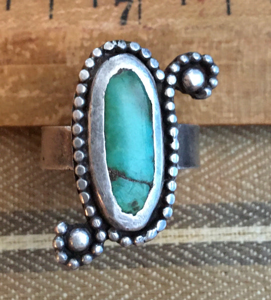 Funky vintage turquoise ring