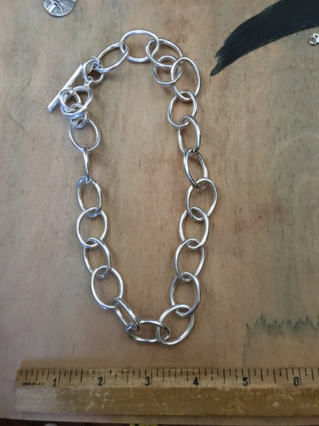 Modern sterling necklace